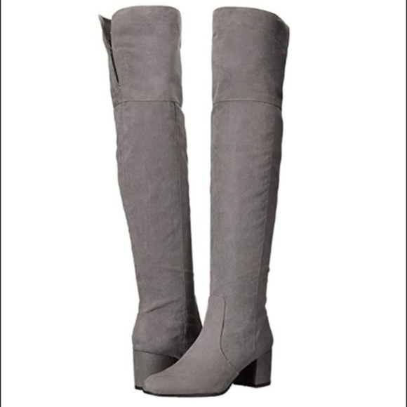 Circus by Sam Edelman Shoes - {Sam Edelman} Vivica Grey Suede Stretch Boots